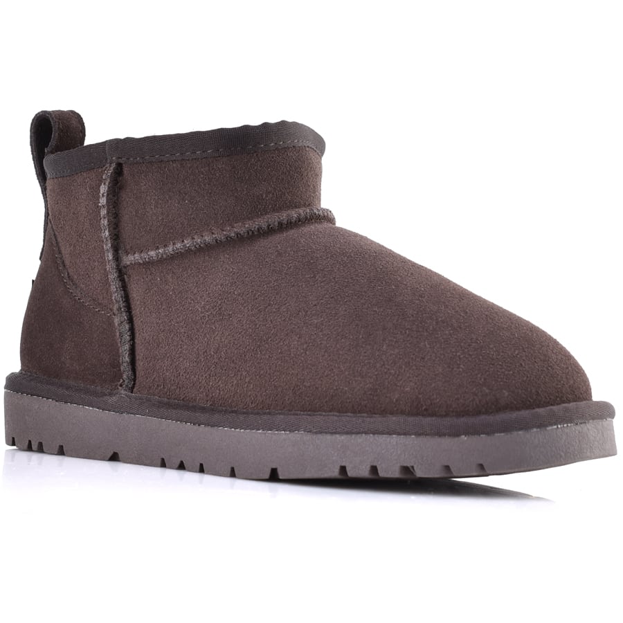 Καφέ χαμηλό δερμάτινο Australian Boot Kelara 11257