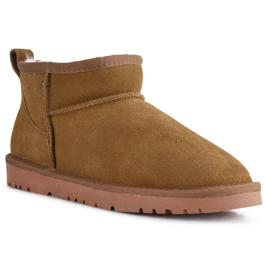 Καμελ χαμηλό δερμάτινο Australian Boot Kelara 11257