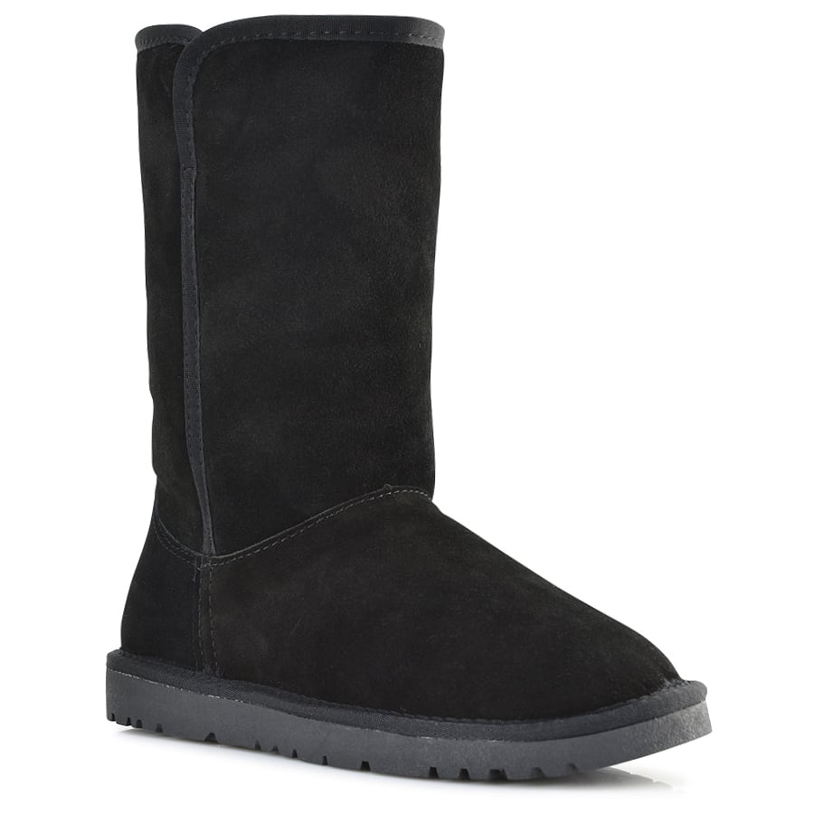 Μαυρο δερμάτινο Australian Boot Kelara K21208 WV123-K21208-000BK