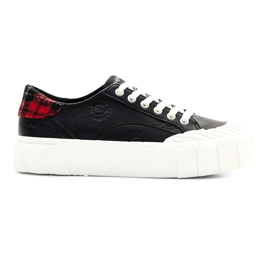 DESIGUAL μαύρο sneaker TARTAN