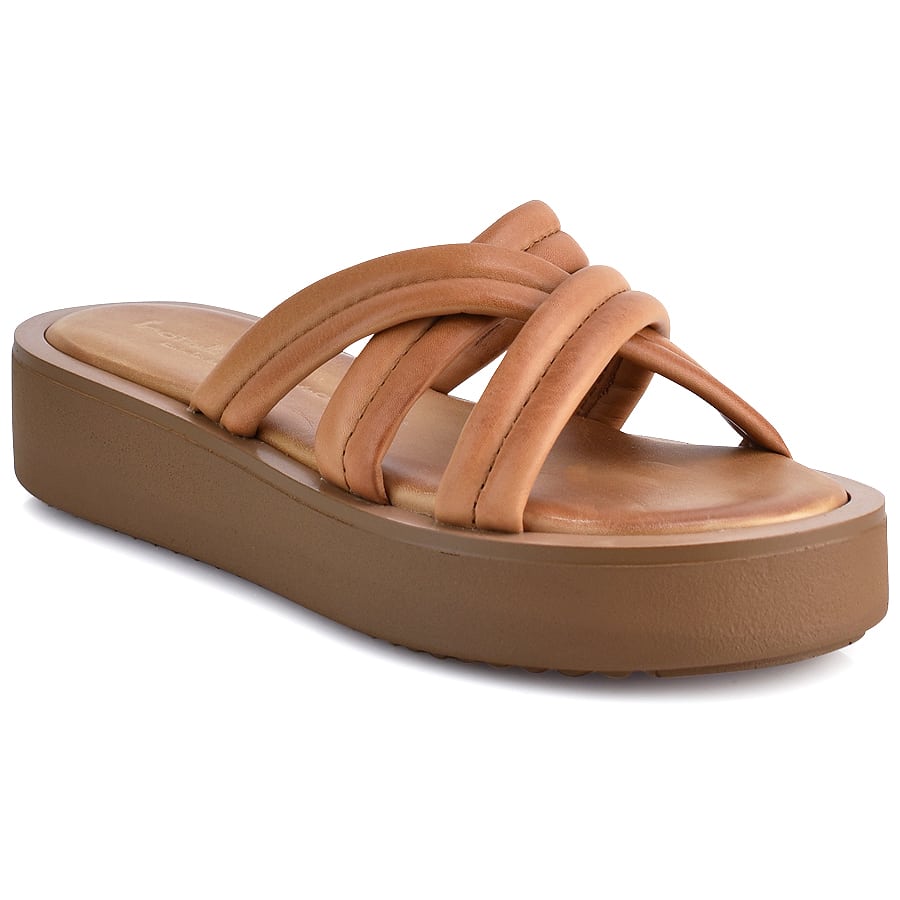 Δερμάτινo ταμπά flatform Fratelli Robinson 5248