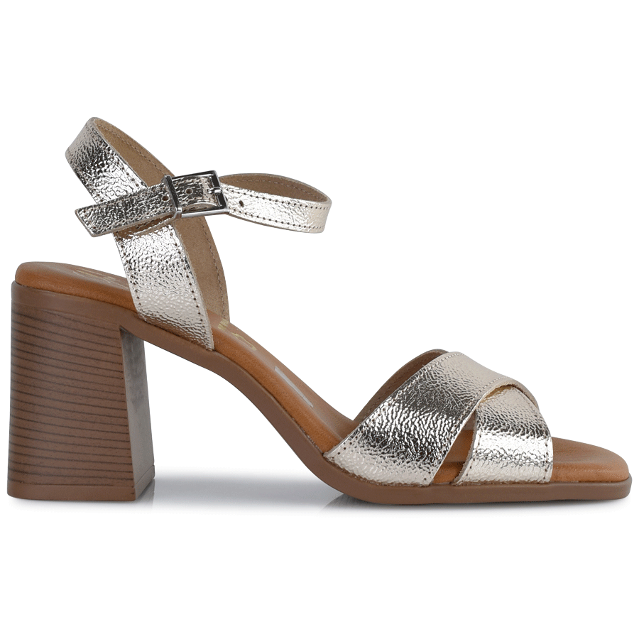  Δερμάτινο χρυσό πέδιλο Oh my Sandals 5620 2025