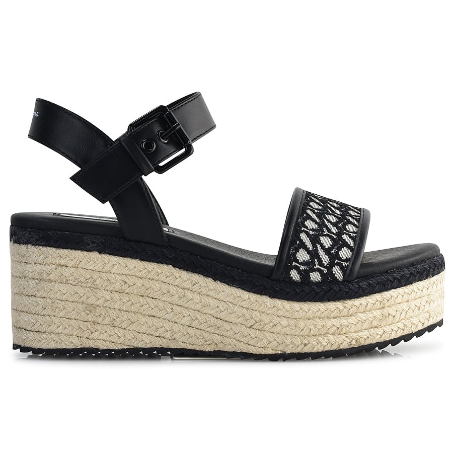 Pepe Jeans μαύρη πλατφόρμα PLS90594
