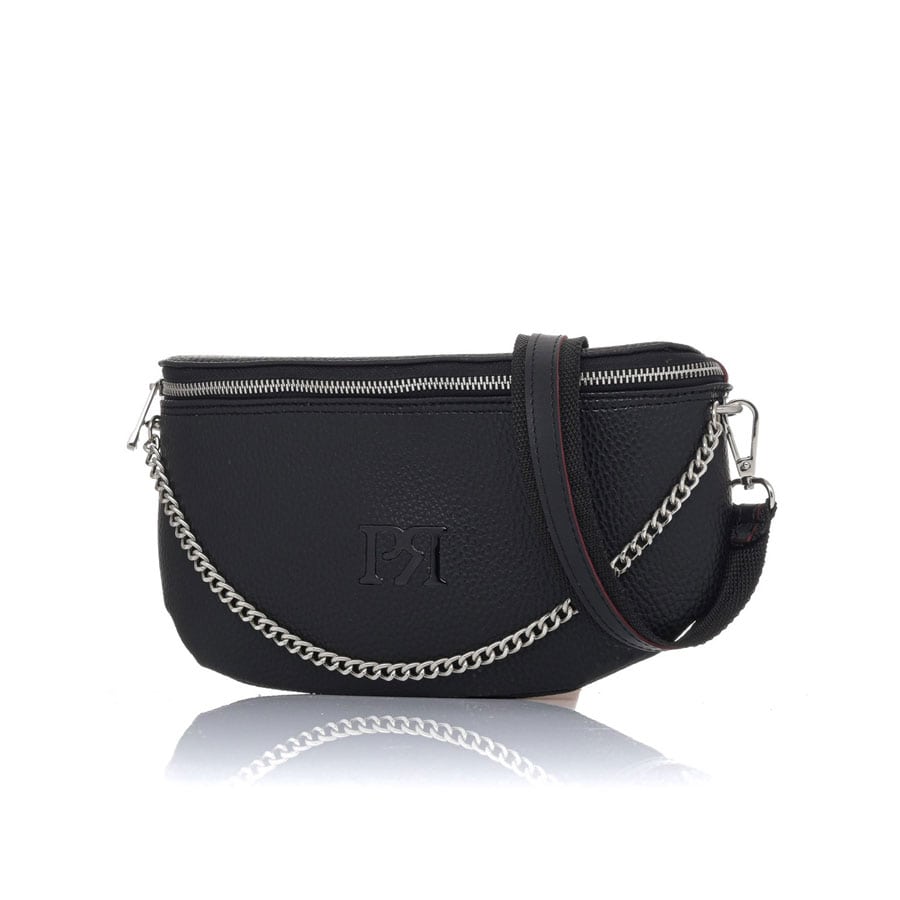 Μαύρη belt bag Pierro Accesories 90616