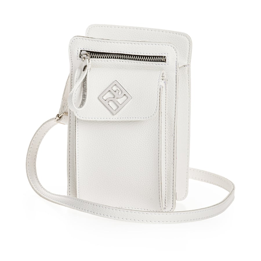 Λευκό τσαντάκι χιαστί Pierro Accessories 90663