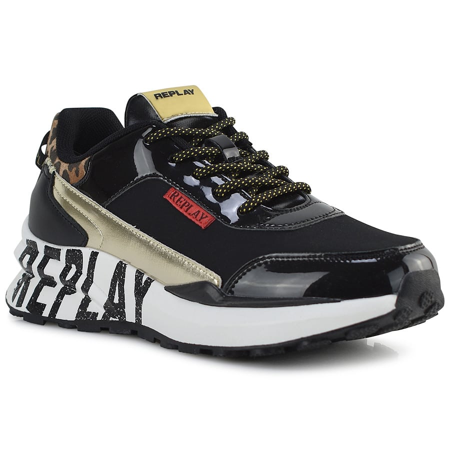 REPLAY μαύρο sneaker ATHENS JR