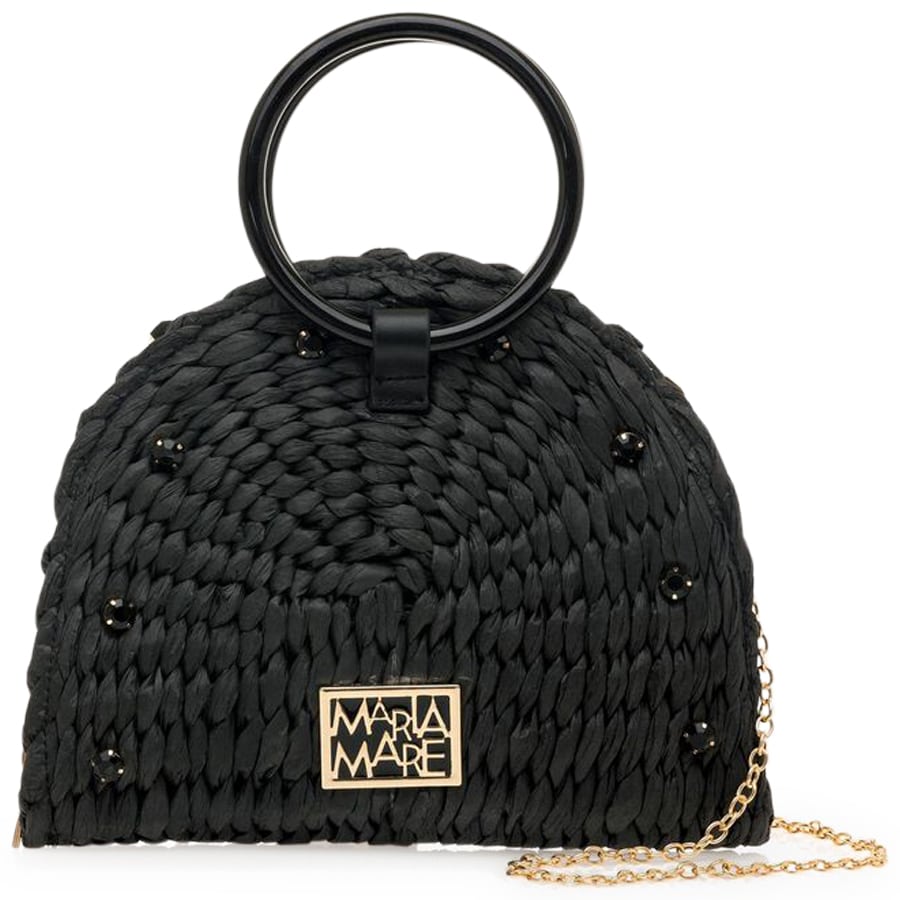 Mariamare MariaMare μαύρη τσάντα clutch CADIE 2025