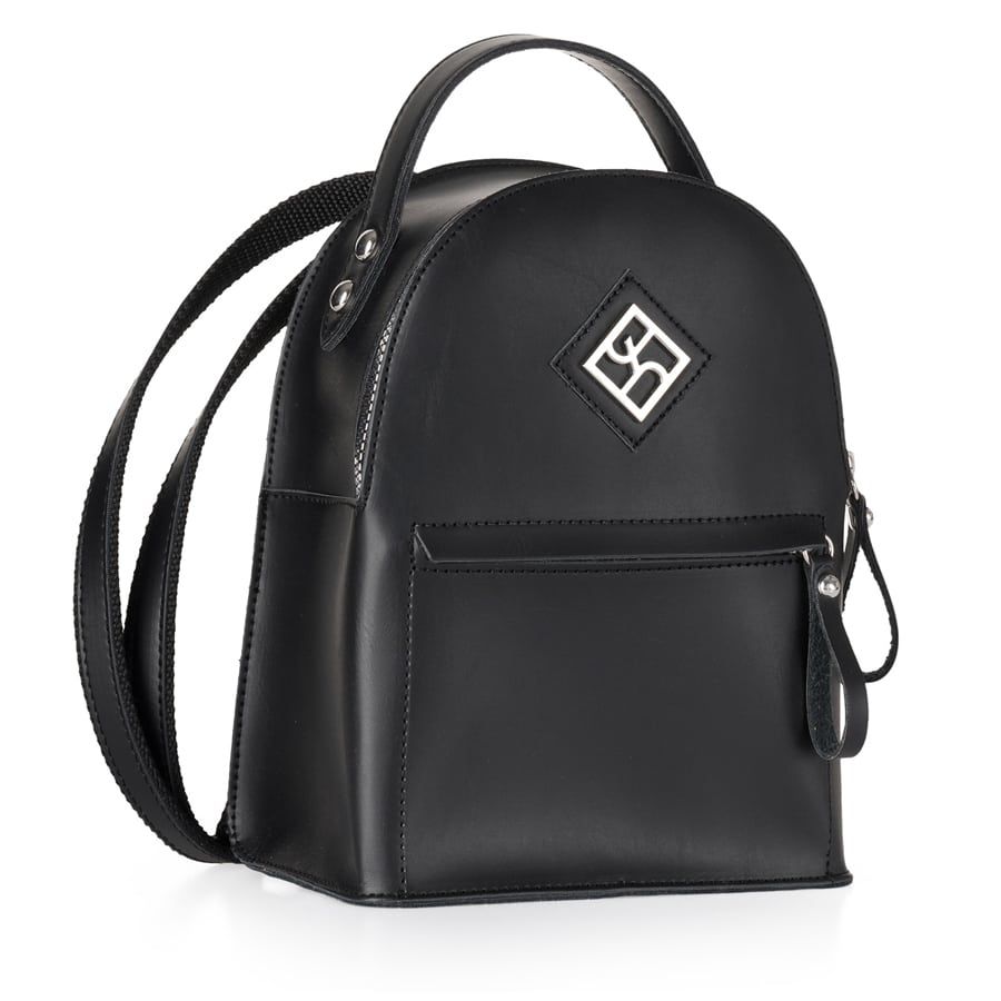 Black backpack Pierro Accessories 90551EC IzyShoes and Accessories