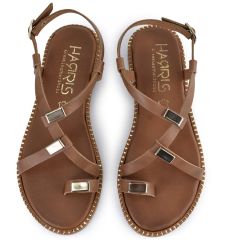 Camel leather sandal HARRIS 409-1168