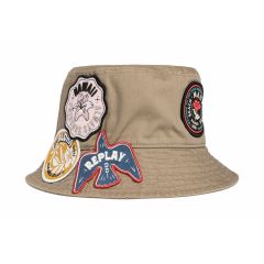 REPLAY beige bucket hat AW4314