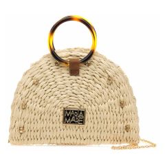 MariaMare beige clutch bag CADIE
