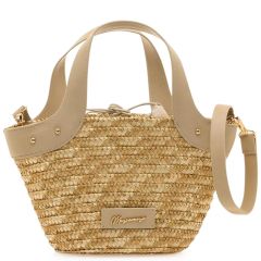 MariaMare beige straw mini bag PERU