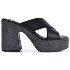 ByBylos black heel sandal RIGEL 01