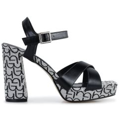 ByBylos black heel sandal SIRYA 02