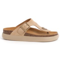 SCHOLL leather beige comfort sandal ANAIS