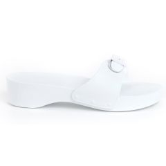 SCHOLL white comfort sandal Pescura Aqua Heel