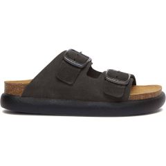 SCHOLL leather black comfort sandal Noelle Chunky