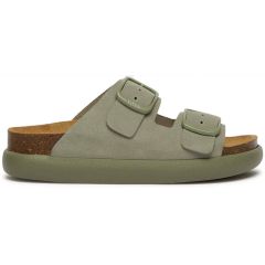 SCHOLL leather green comfort sandal Noelle Chunky