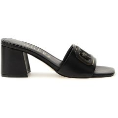 GUESS black leather mule GALS