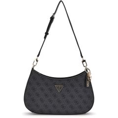 Guess black shoulder bag Noelle Top Zip 4G Logo
