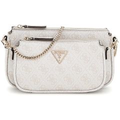 Guess ecru cross body bag Noelle 4G logo mini