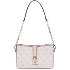 Guess nude shoulder bag Zamira Top Zip 4G Logo