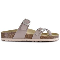 TAKE ME taupe anatomic sandal 2404