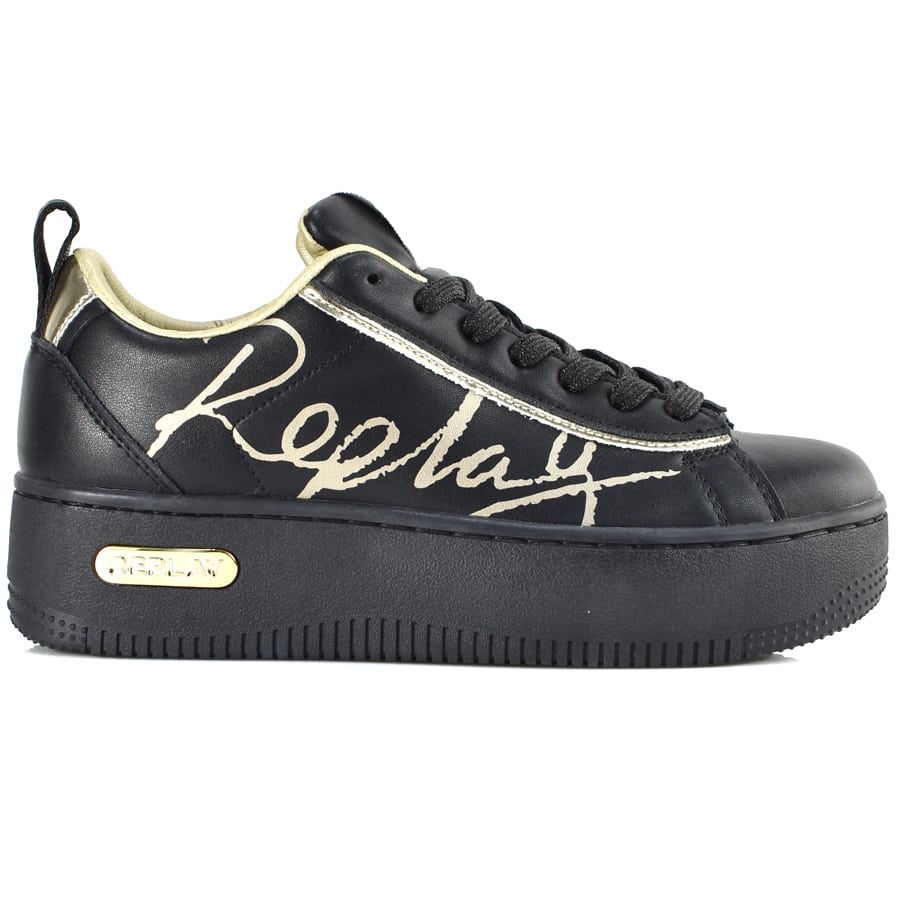 REPLAY μαύρο sneaker DISCO SIGN