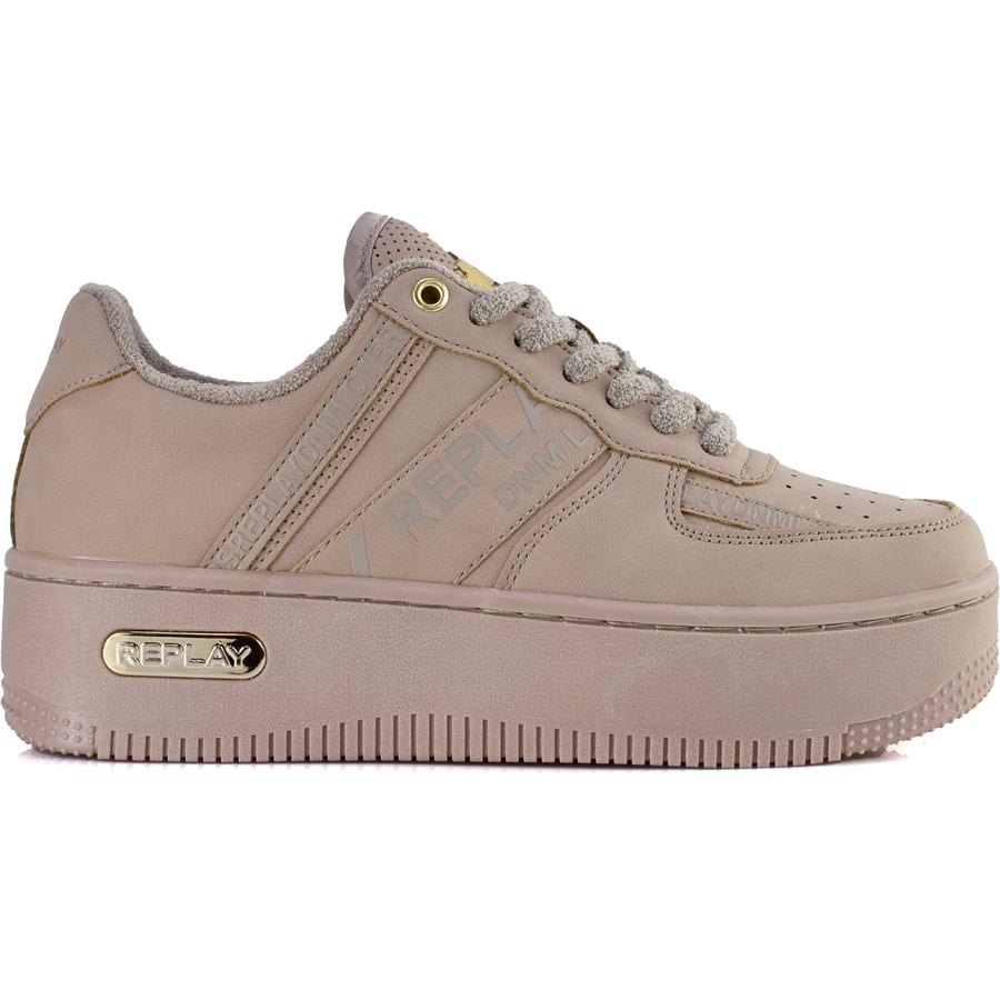 REPLAY μπεζ sneaker DISCO TAPE 2