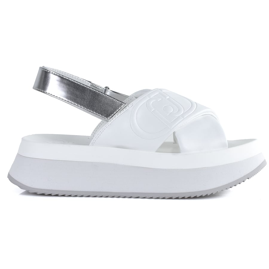  LIU JO λευκό flatform DREAMY SANDAL 02 2025
