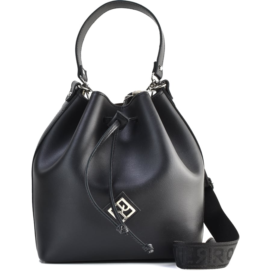 Μαύρη τσάντα πουγκί Pierro Accessories 90400EC