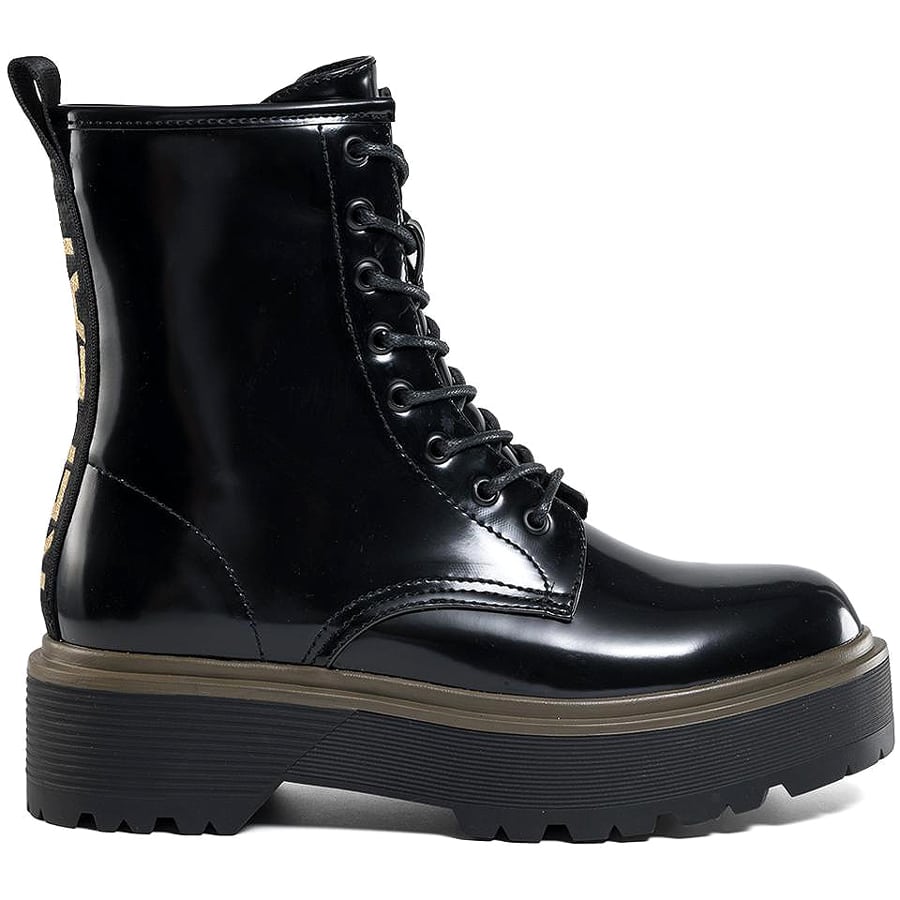 REPLAY μαύρο biker boot DOC DARK