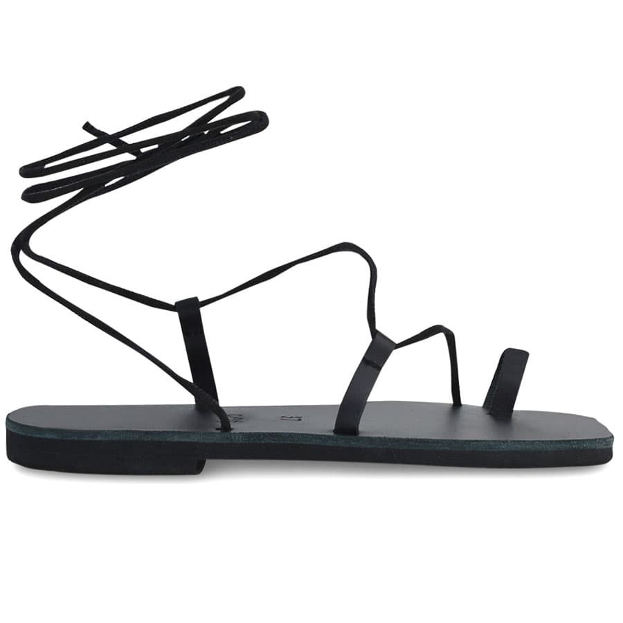 Δερμάτινο μαύρο σανδάλι Iris Sandals IR241