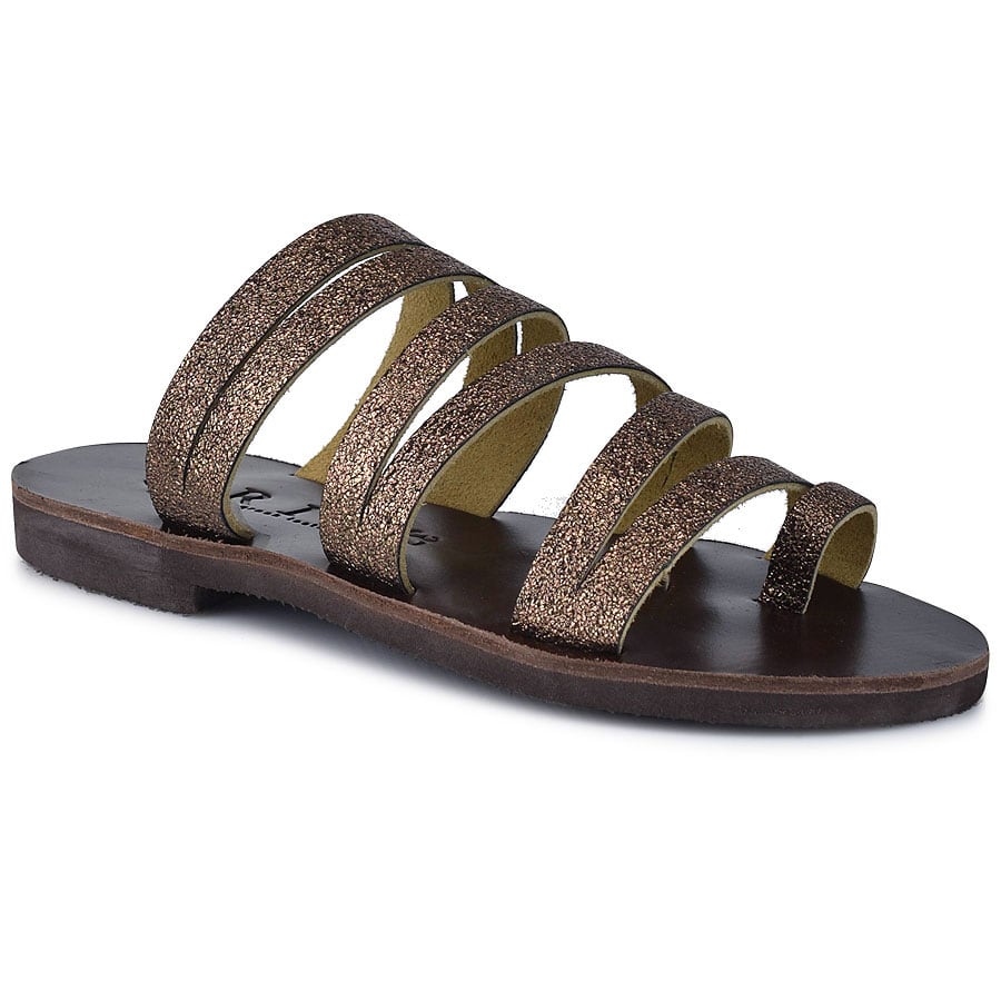 Δερμάτινη μπρονζέ σαγιονάρα Iris Sandals IR9/14