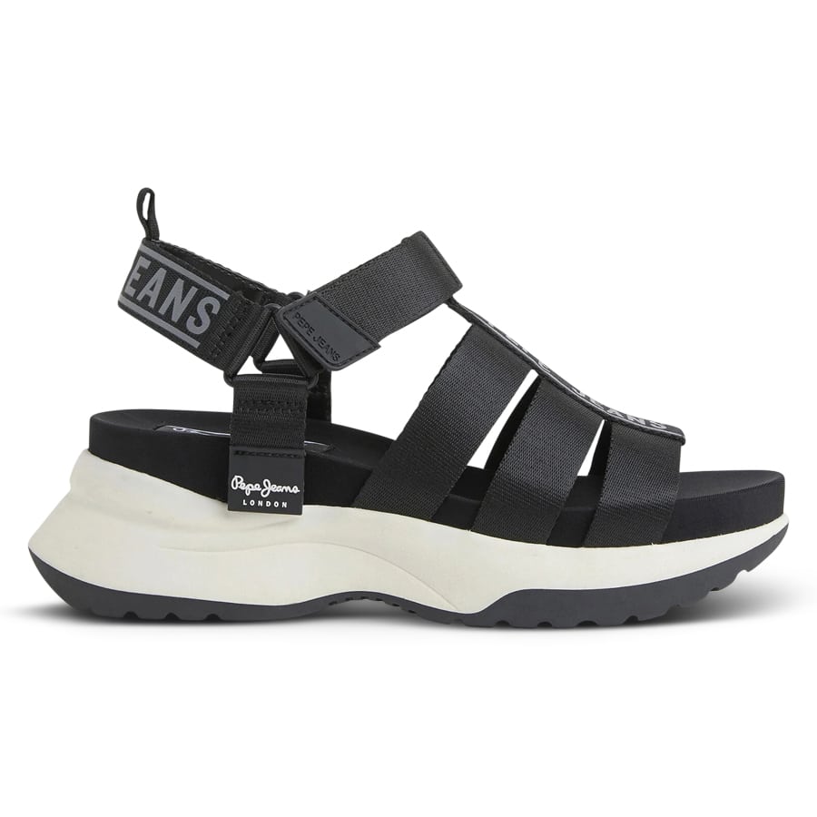 Pepe Jeans μαύρο chunky σανδάλι PLS90570
