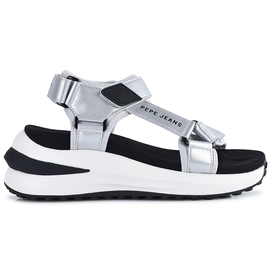 Pepe Jeans ασημί chunky σανδάλι WINSLOVE ACTION 2025