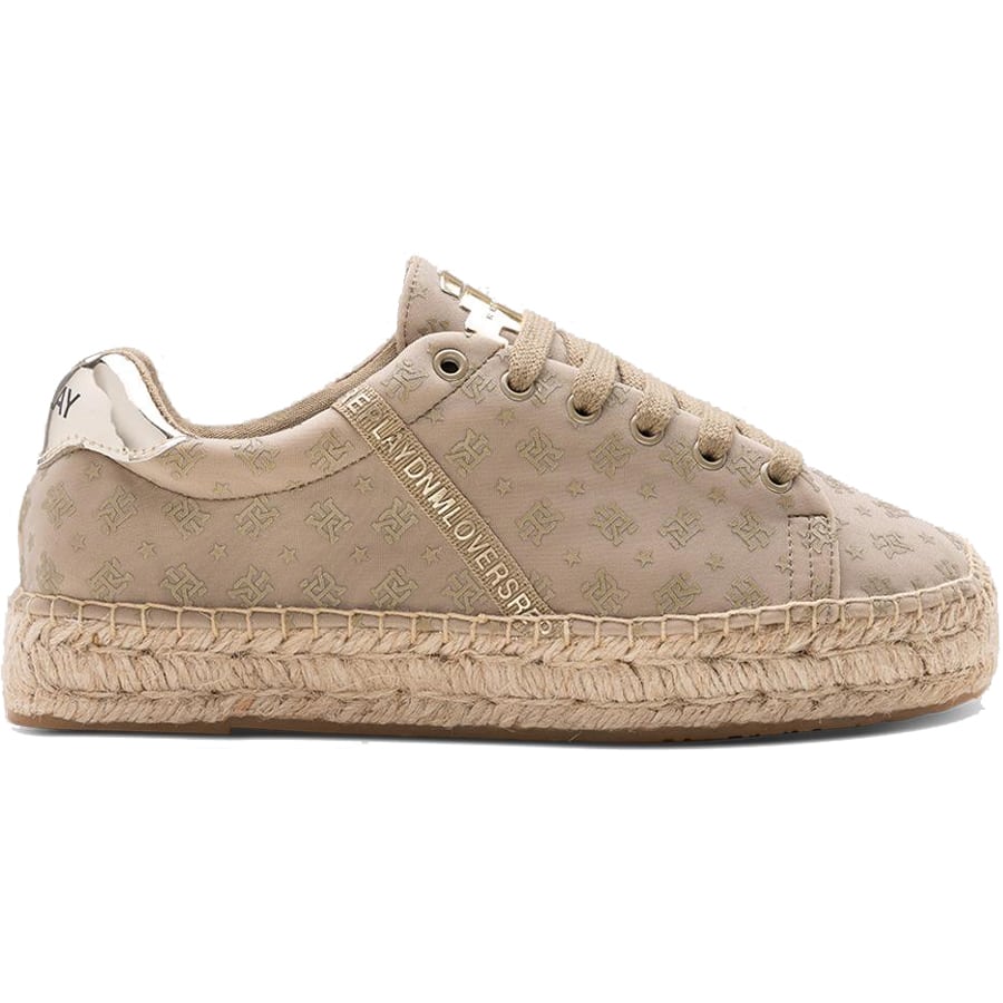 REPLAY μπεζ sneaker με εσπαντρίγια NASH PRINT