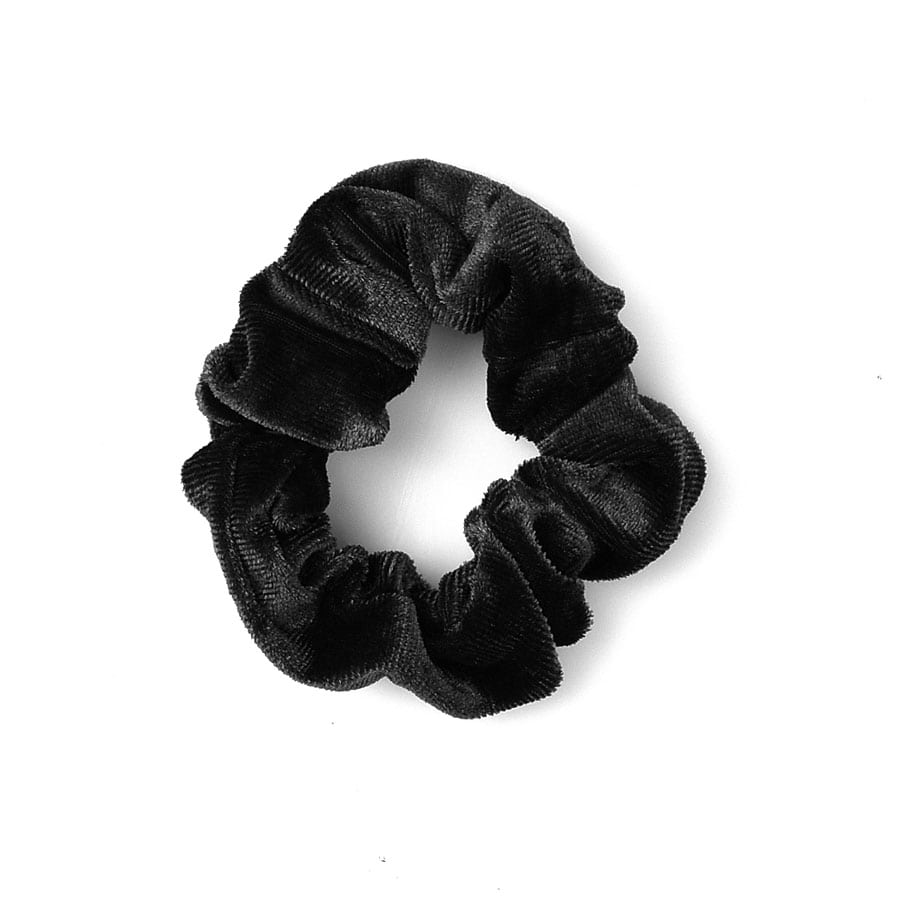 Μαύρο βελουδινο λαστιχάκι SCRUNCHIES