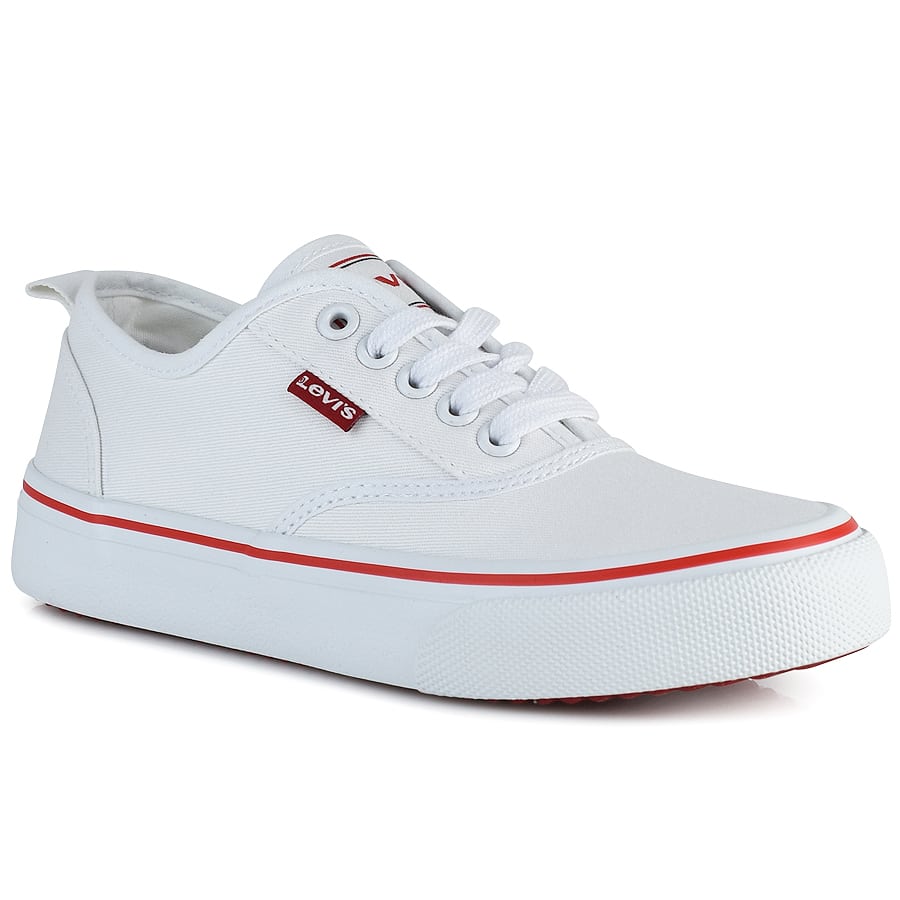 Λευκό εφηβικό sneaker Levi`s VBET0021T
