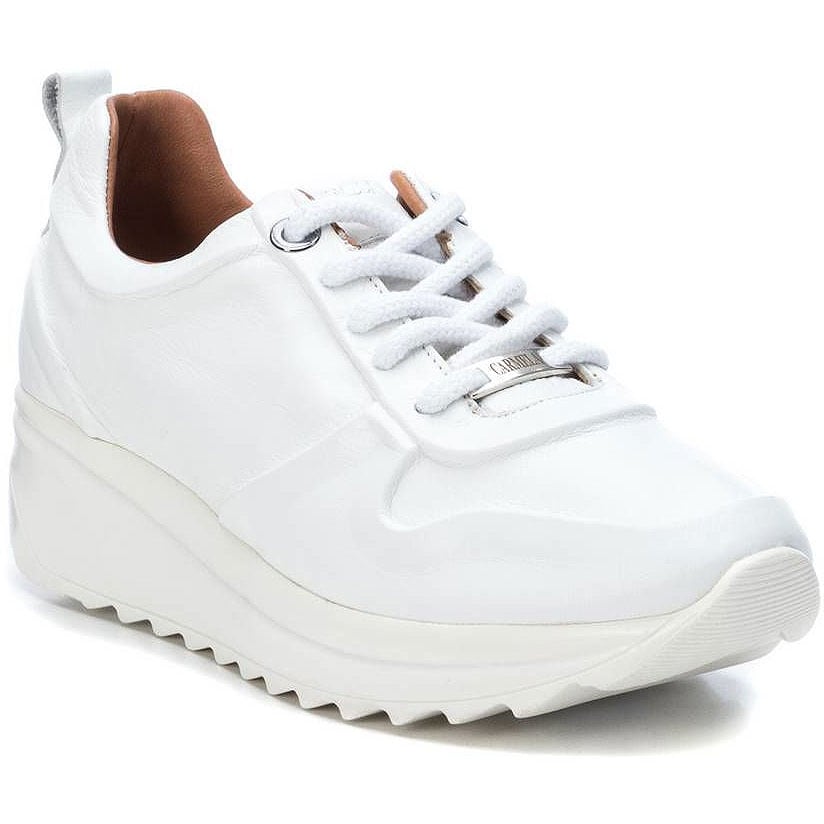Δερμάτινο λευκό sneaker Carmela 67143