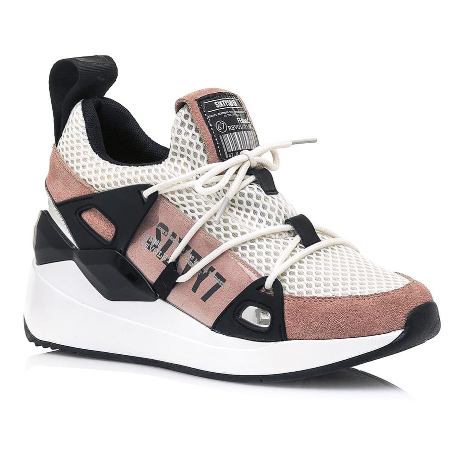 Δερμάτινο ροζ sneaker SIXTYSEVEN 30301