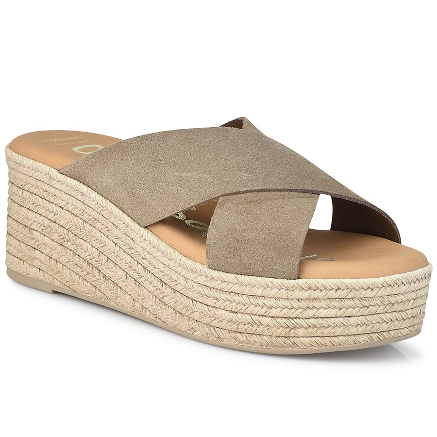 Δερμάτινο πούρο flatform Oh my Sandals 4603