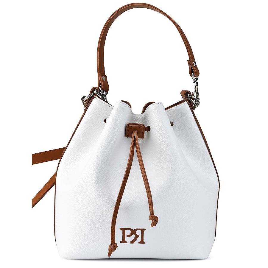 Λευκή τσάντα πουγκί Pierro Accessories 90400