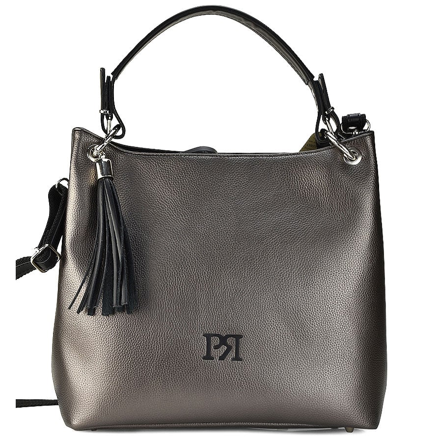 Ατσαλί eco-leather τσάντα ώμου Pierro Accessories 90519